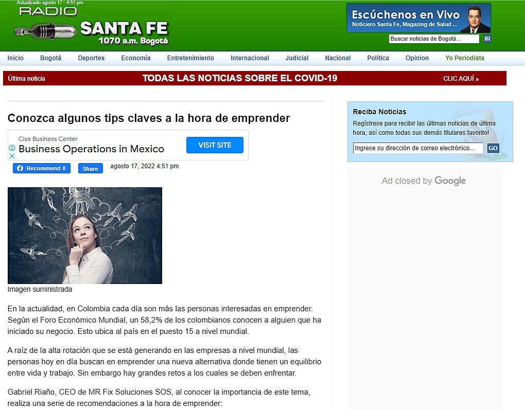 Conozca algunos tips claves a la hora de emprender